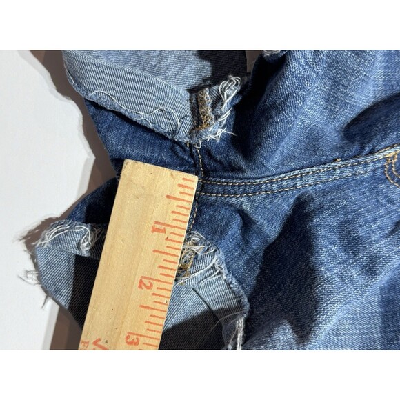 Abercrombie & Fitch Women’s Denim Cutoff Shorts Size 2/26 –Distressed Blue Jean - Picture 5 of 6